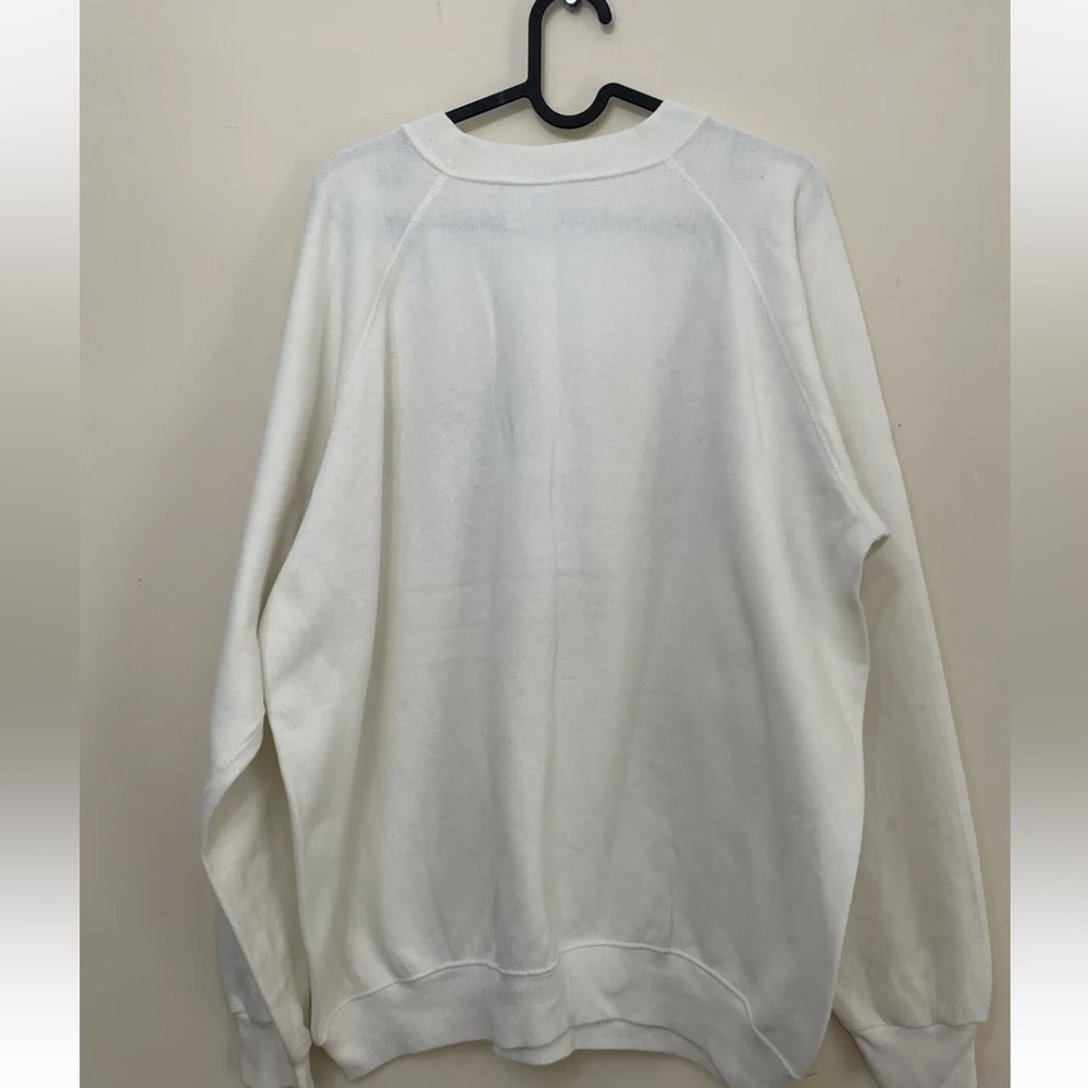 Hanes Kia Ora sweatshirt jumper graphic print white vintage Made in USA size XL - Picture 5 of 11